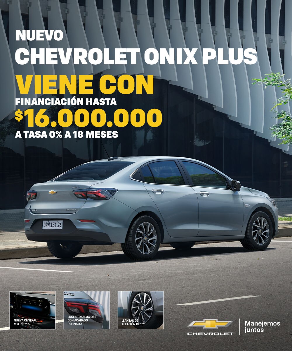Chevrolet Onix Sedán financiado con plan Chevrolet.