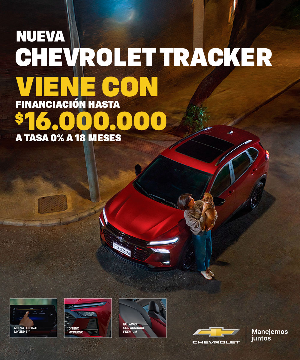 Chevrolet Tracker financiada con plan Chevrolet.